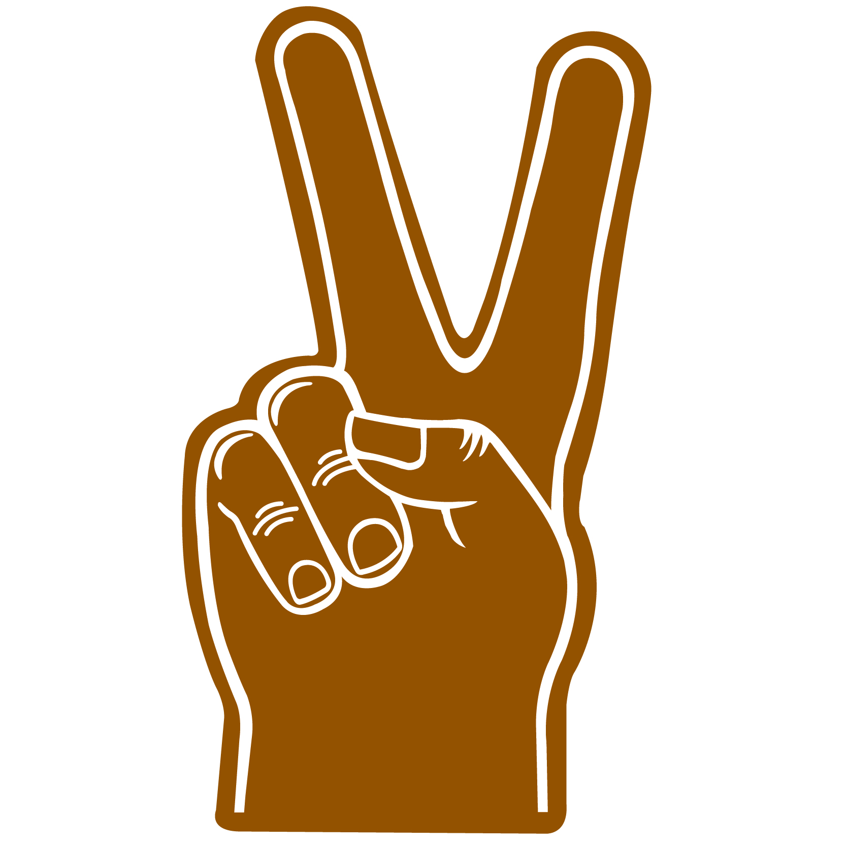 Foam Hand Peace 18" 71