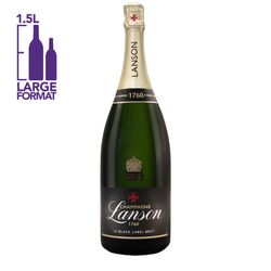 Etched Lanson Le Black Label Brut Champagne Bottle [1.5L]