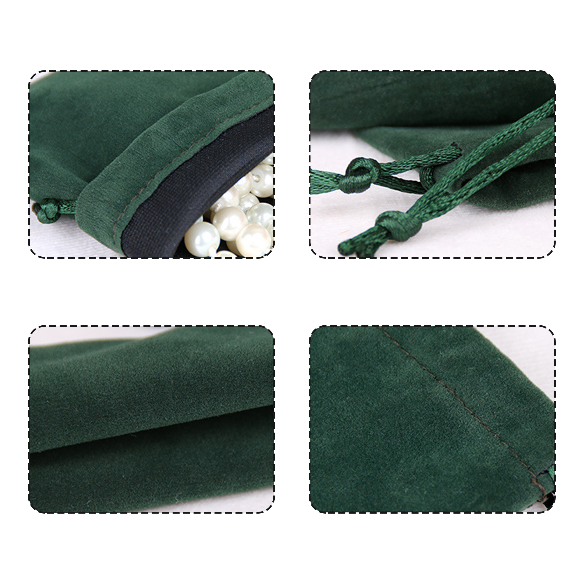 Colorful Velvet Gift Bags with Drawstring 5