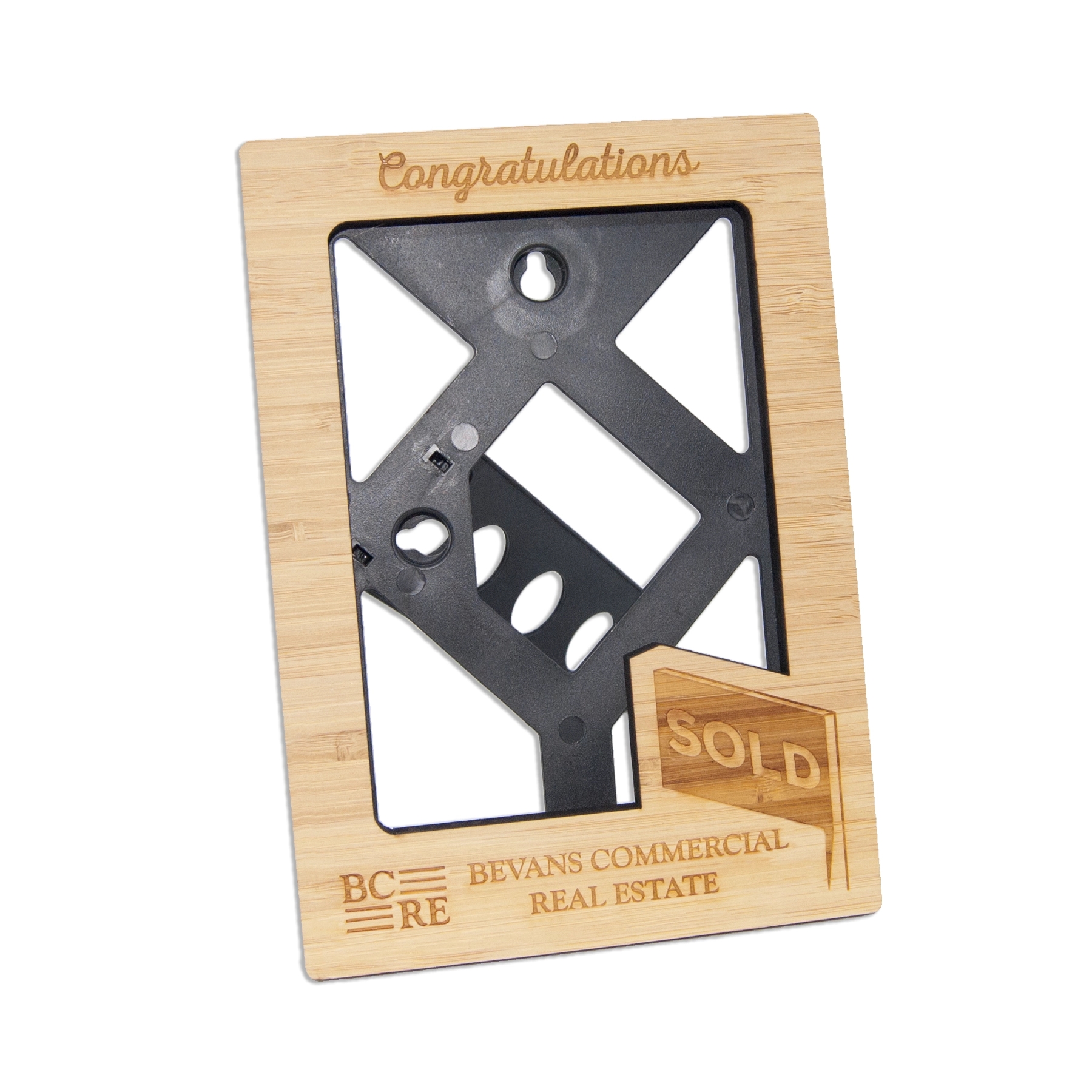 Laser Etched Bamboo Easel Frames 4