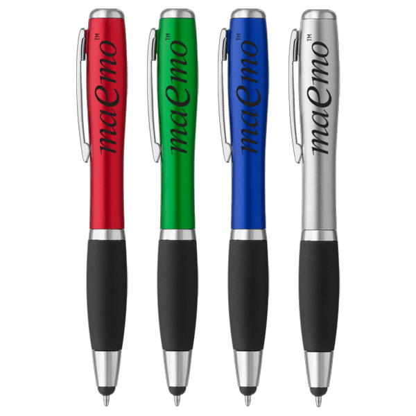 Curvaceous Stylus Ballpoint With Light