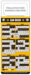 Baseball Schedule Magnet - Peel and Stick Business Card (3.5x9)