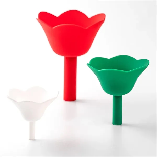 Silicone Flower Kitchen Funnel Set of 3 for Home, Events and Gifting 4