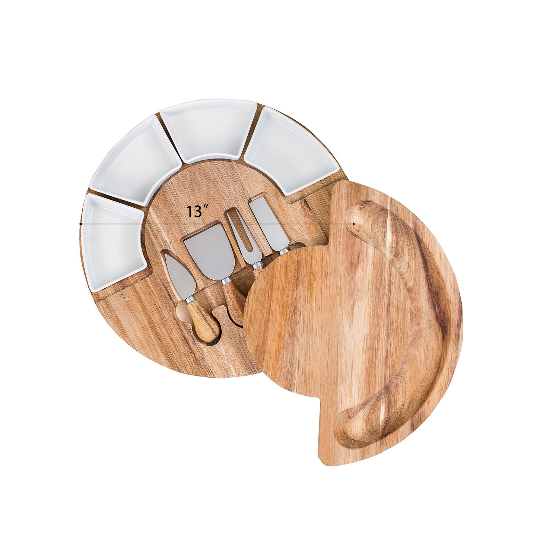 Charcuterie Board Set and Cheese Serving Platter 7