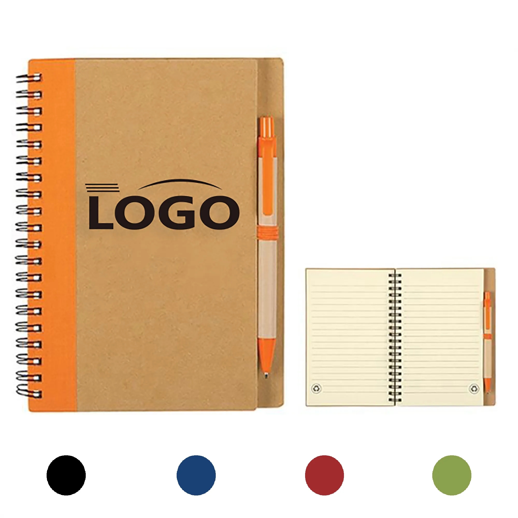 Kraft Notebook With Pen