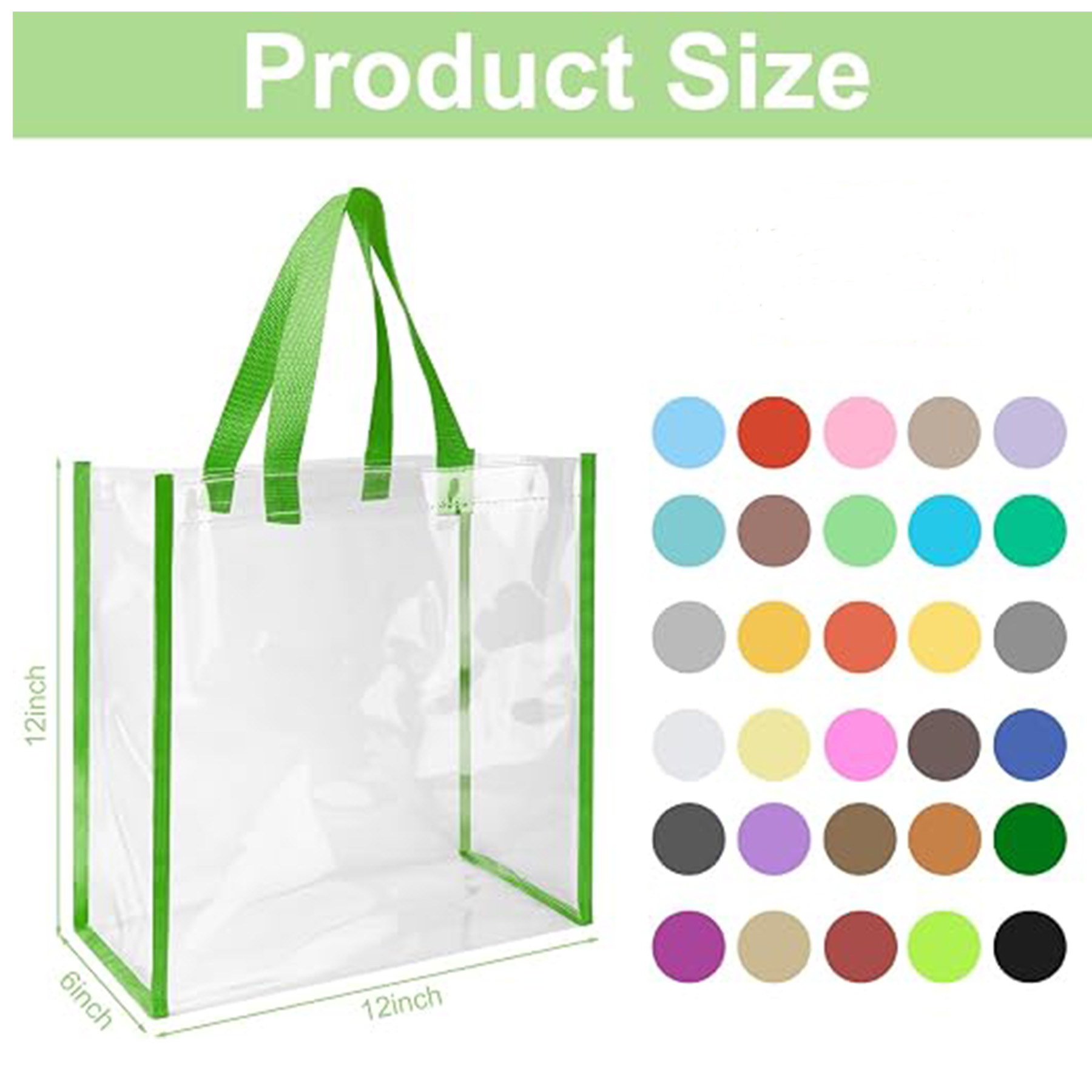 Plastic Clear Tote Bags 5