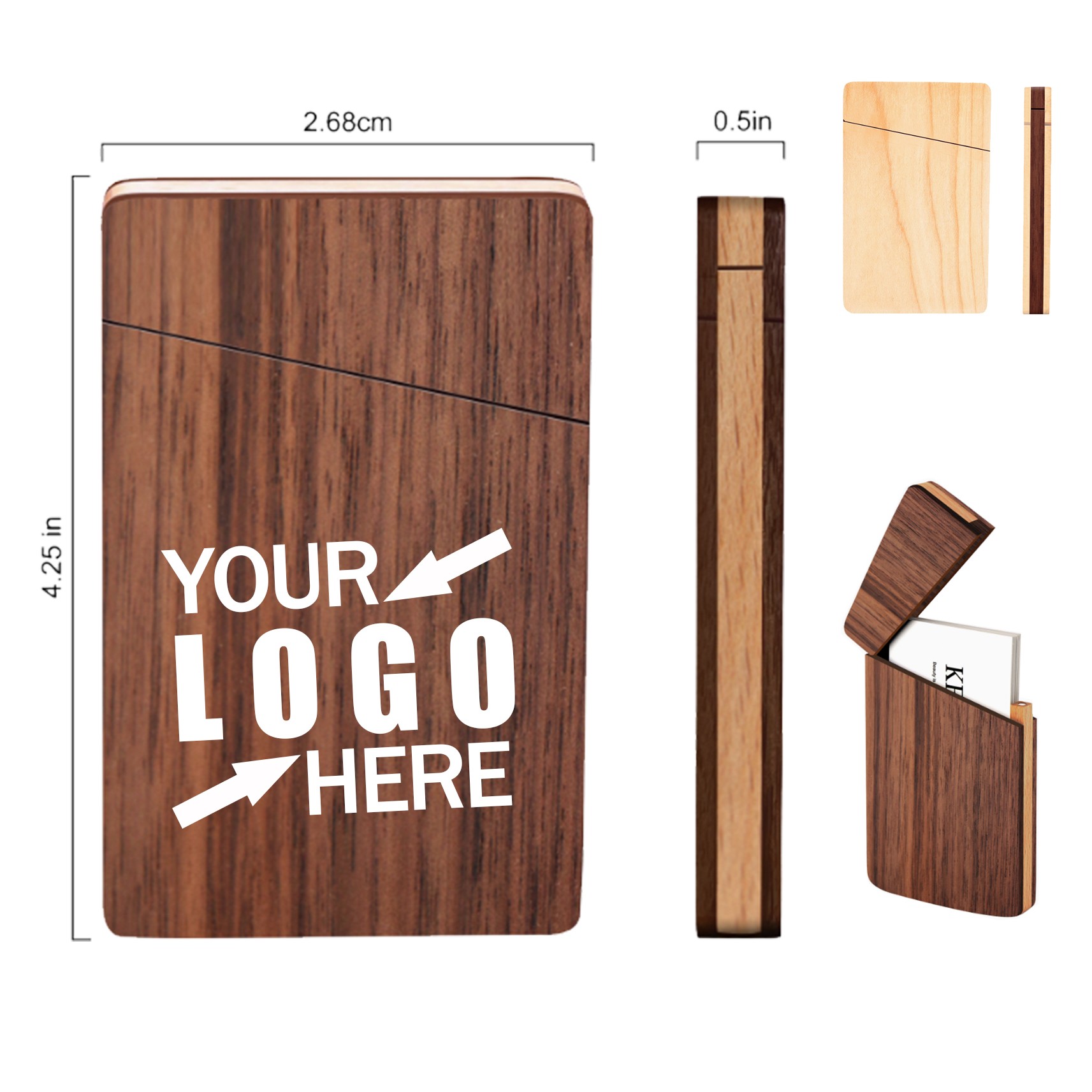 Wooden Business Card Case