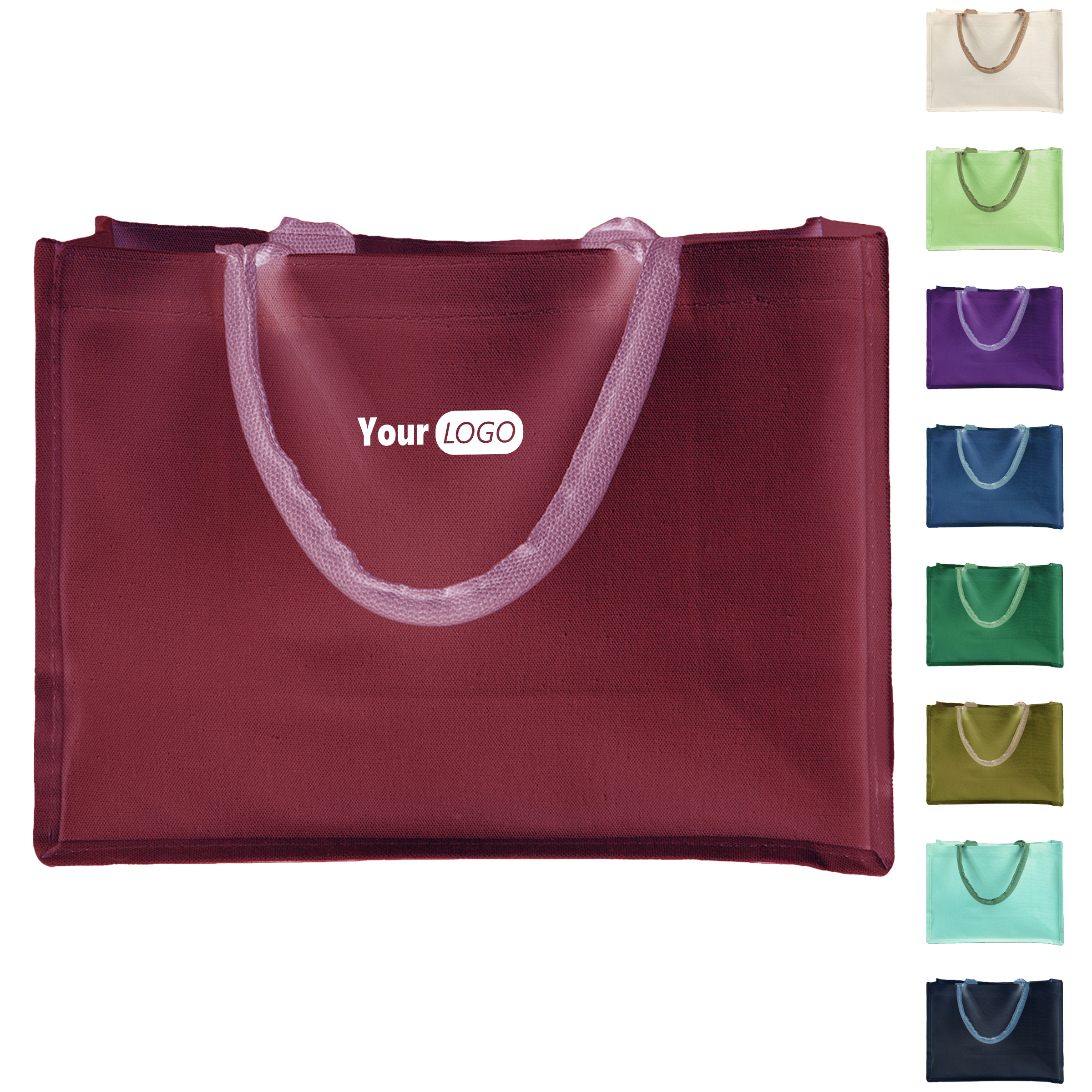 Tote Sustainable Style ?C White Jute Pocket For All Occasions 8