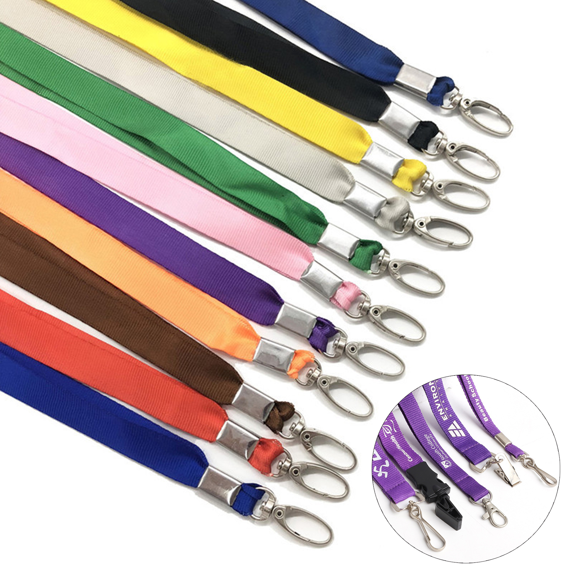 3/5" Flat Polyester Lanyard