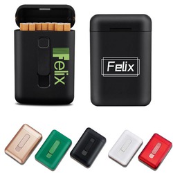 Cigarette Case with Electric Lighter