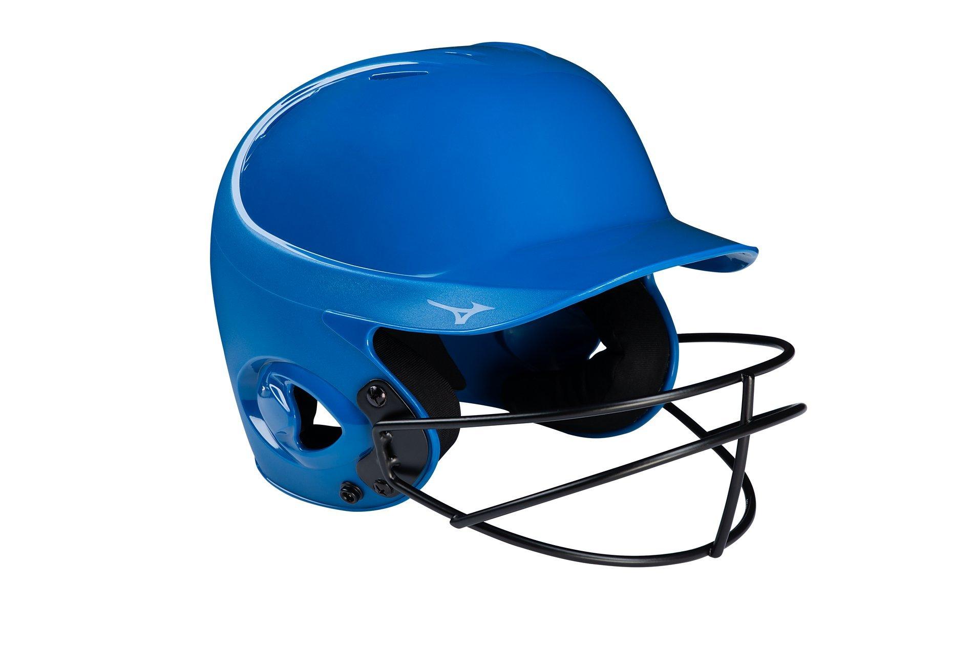 MVP Series Solid Batting Helmet with Fastpitch Softball Mask 14