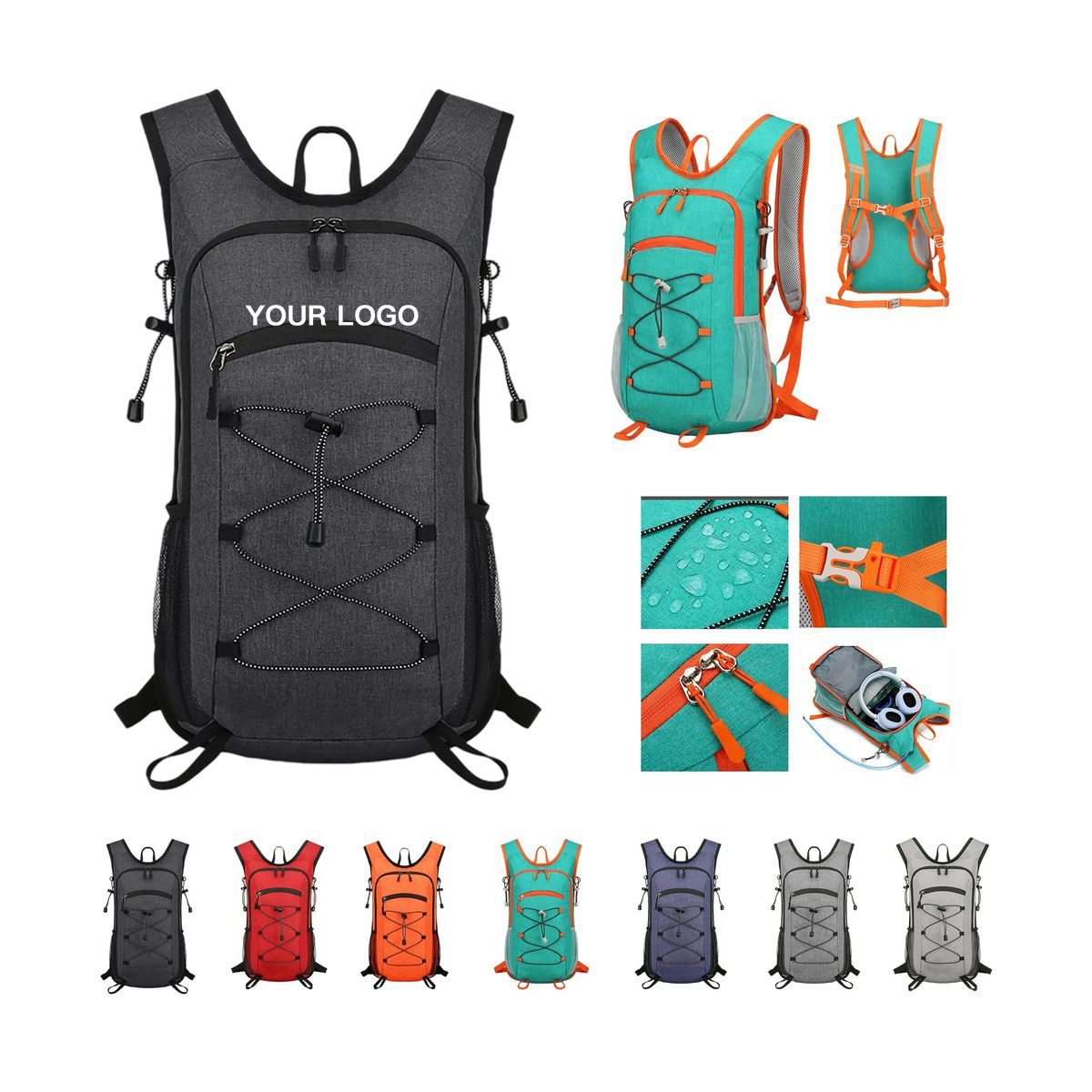 Lightweight Splash Proof Travel Daypack