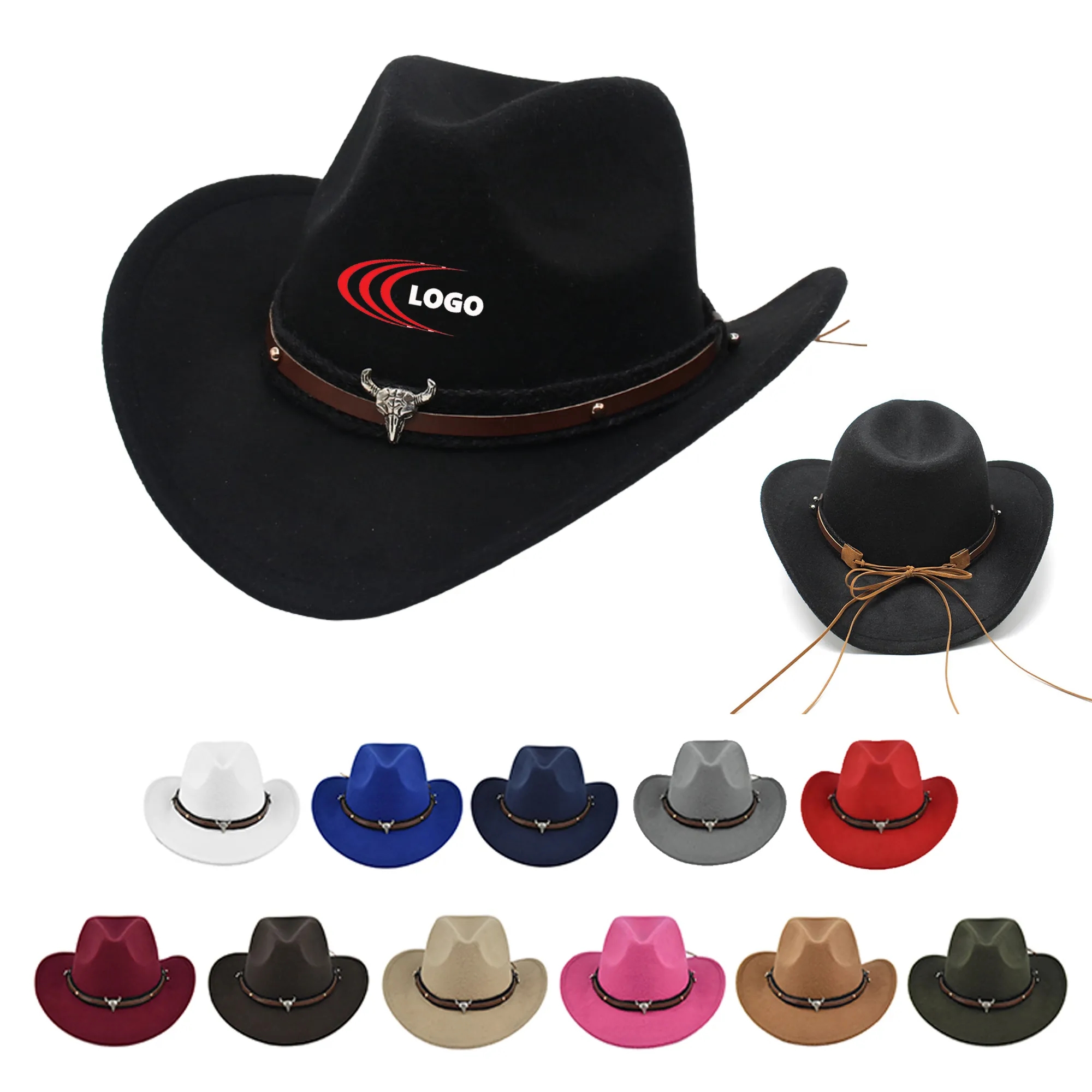 Suede Western Cowboy Hat 6