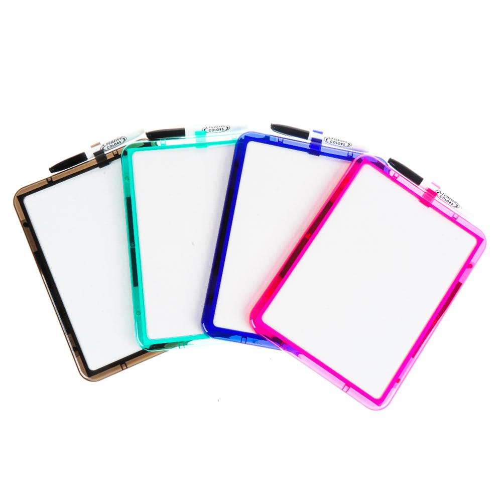 Dry Erase Boards - 4 Colors 8.5" x 11" 3