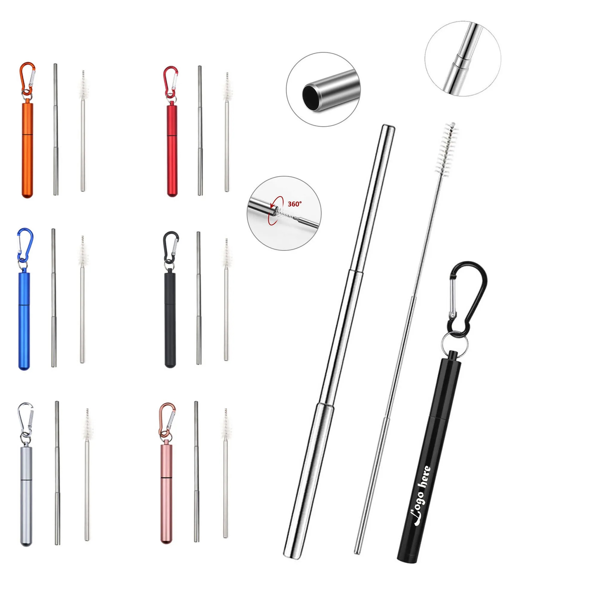Reusable Stainless Steel Straw 2