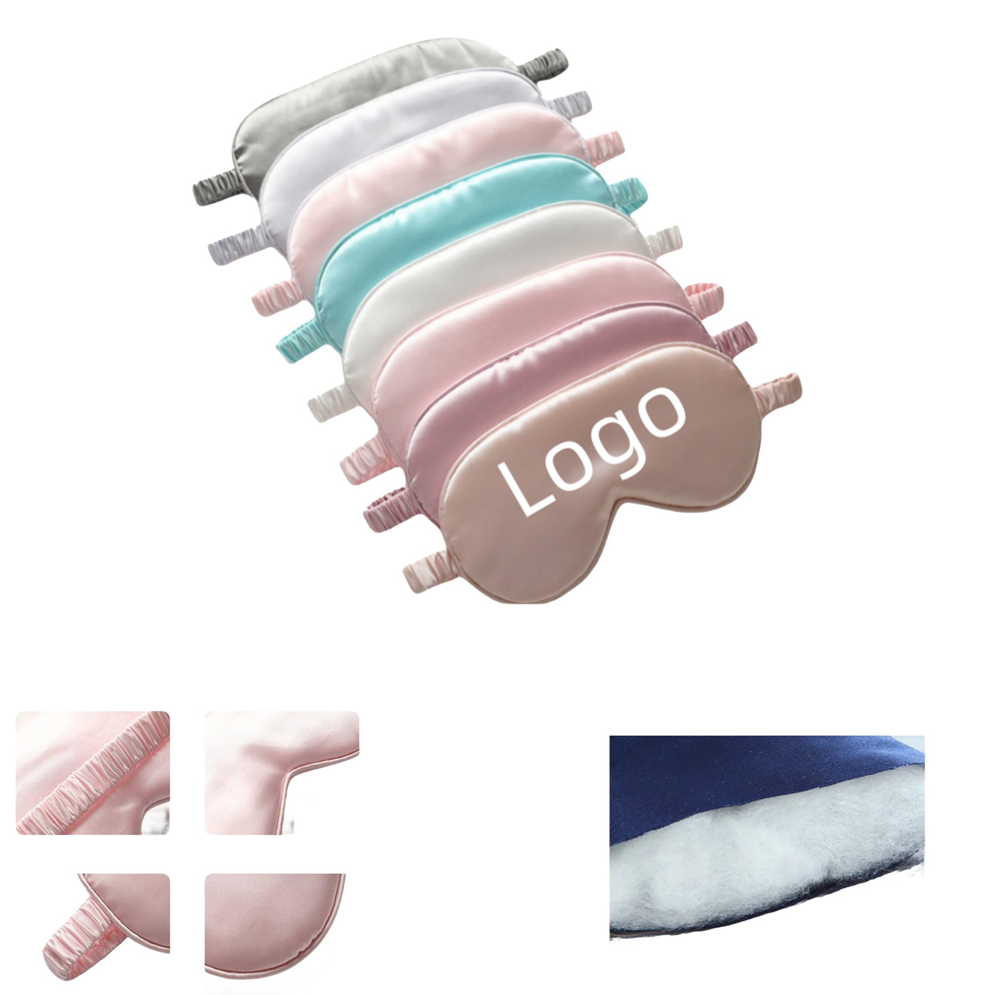 Soft Imitated Silk Eye Mask Blindfold 3
