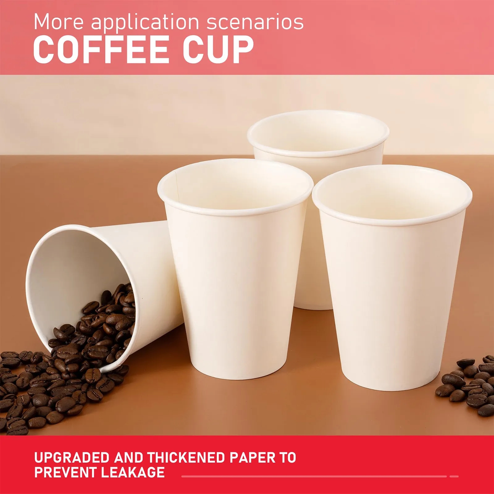 Leak Proof Disposable Paper Cup 3 oz 8 oz 12 oz 16 oz 22 oz 22