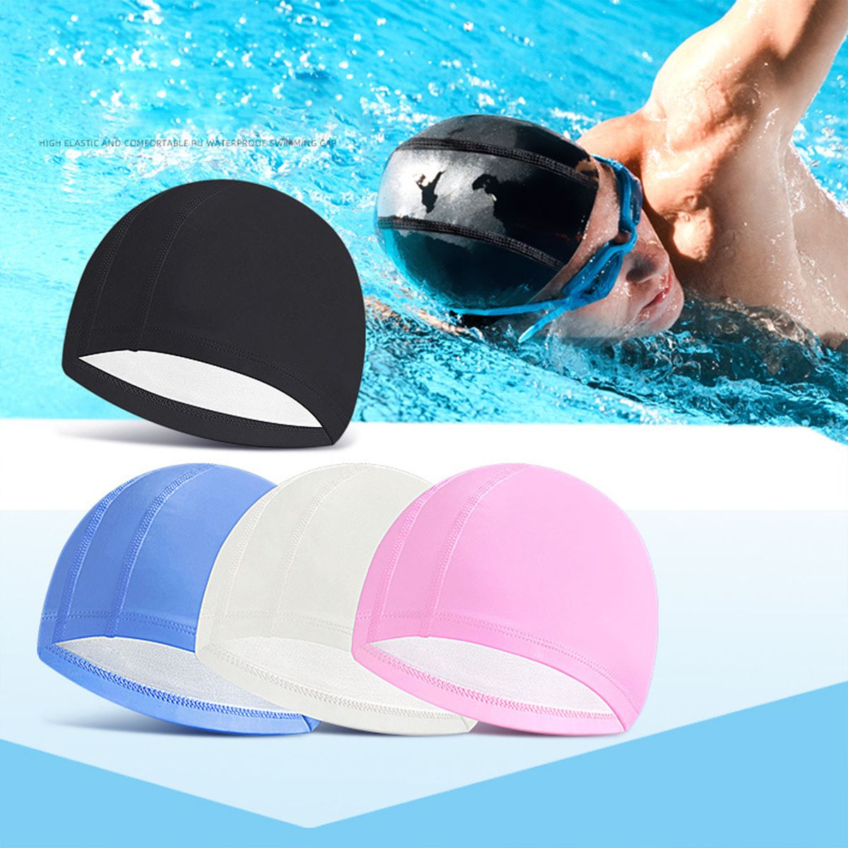 Pu Swimming Cap