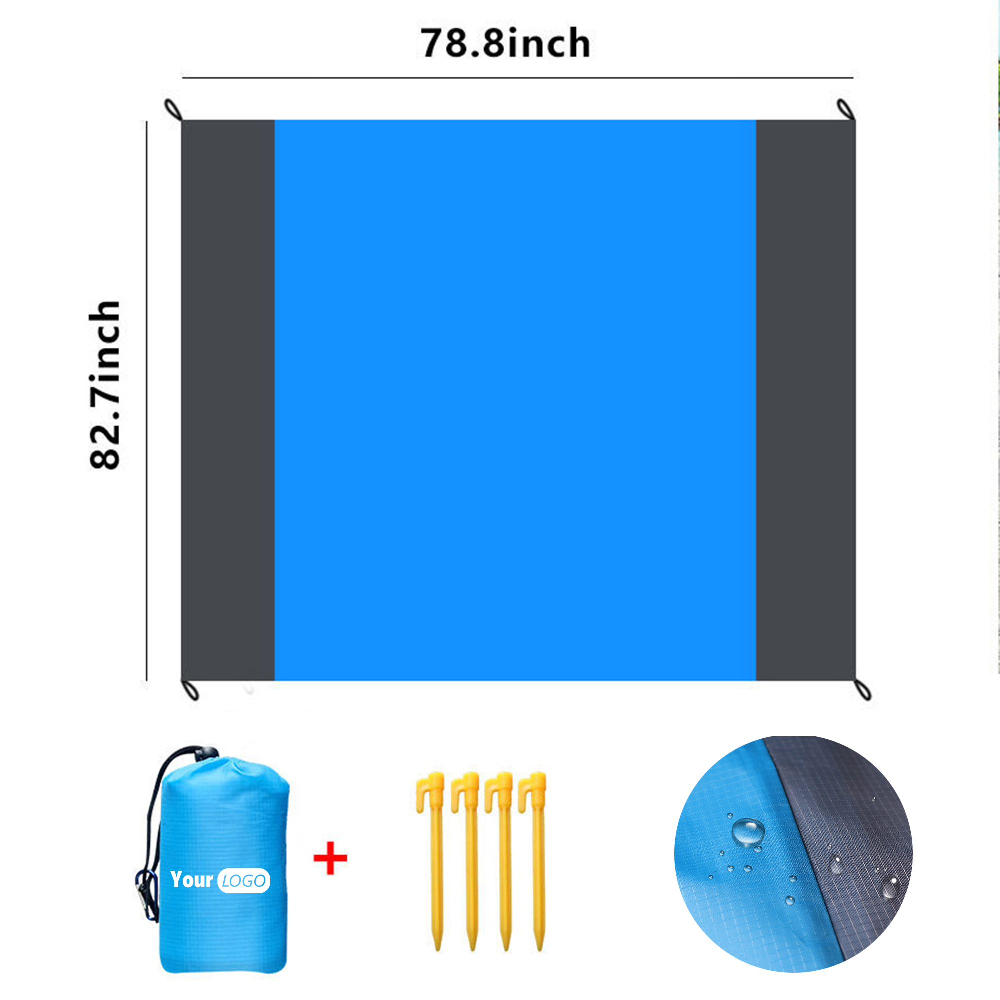Portable Waterproof Beach Blanket 20