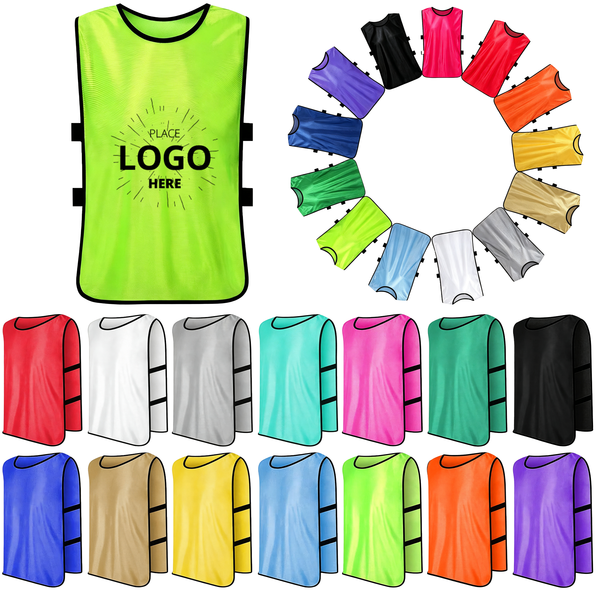 Polyester Sports Breathable Training Vest For Adult 3