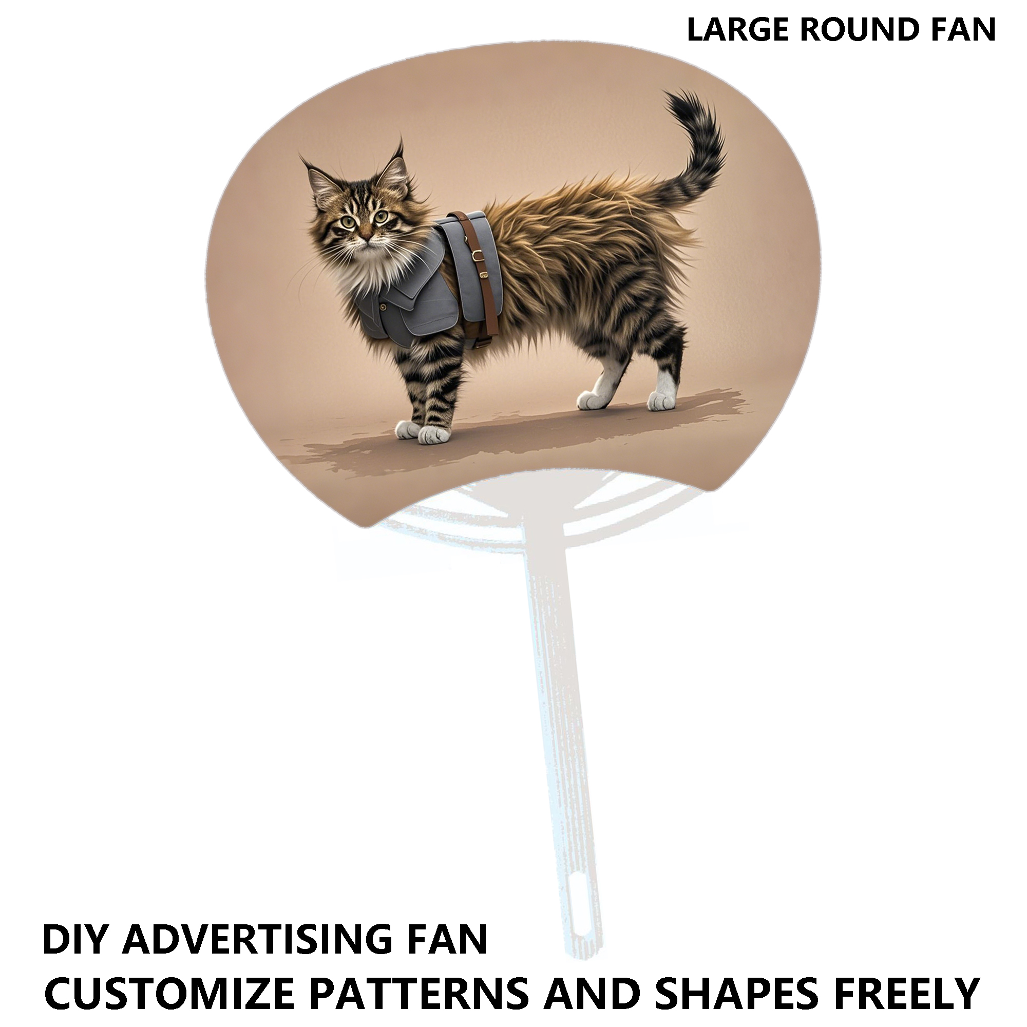 Promotional DIY Fans with Logo Print 3
