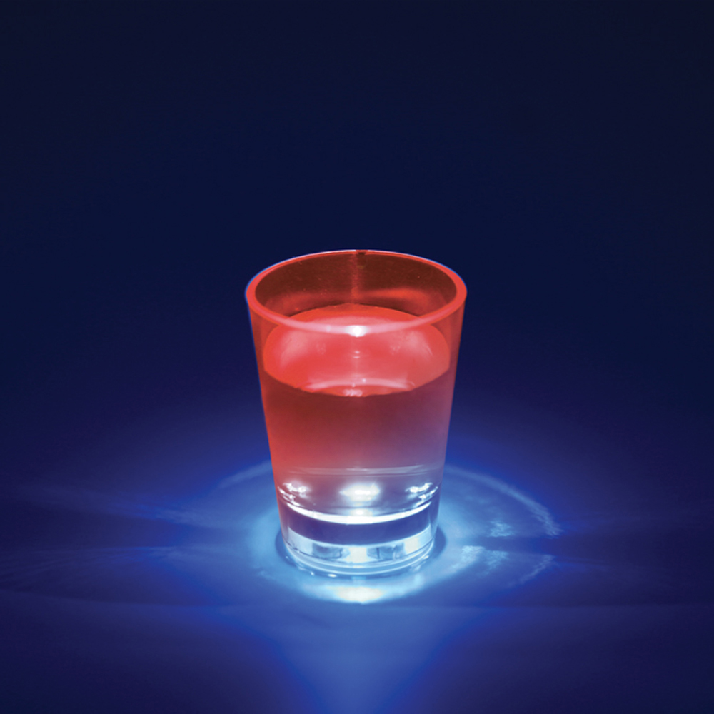 2 Oz. Slammer Short Acrylic Shot Glass w/LED Lights 2