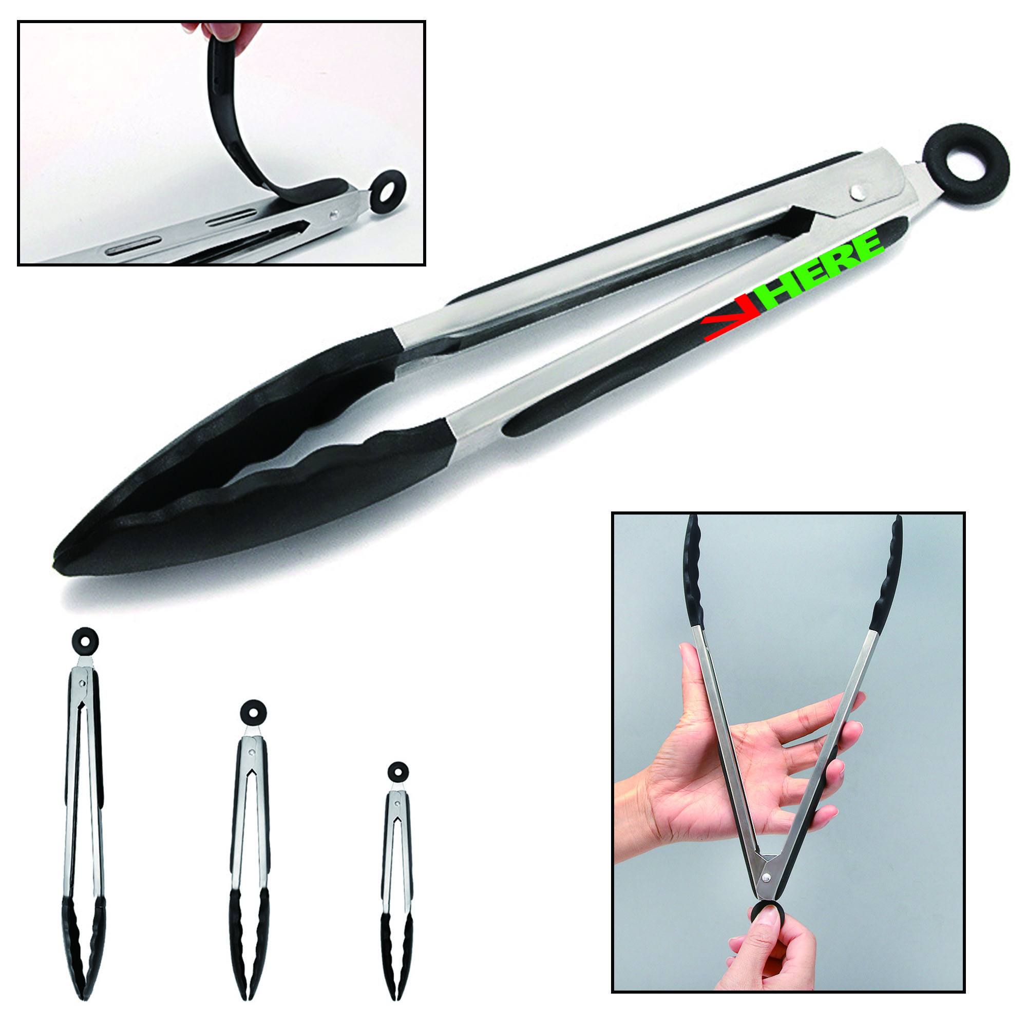 Stainless Steel Silicone Food Tong 2