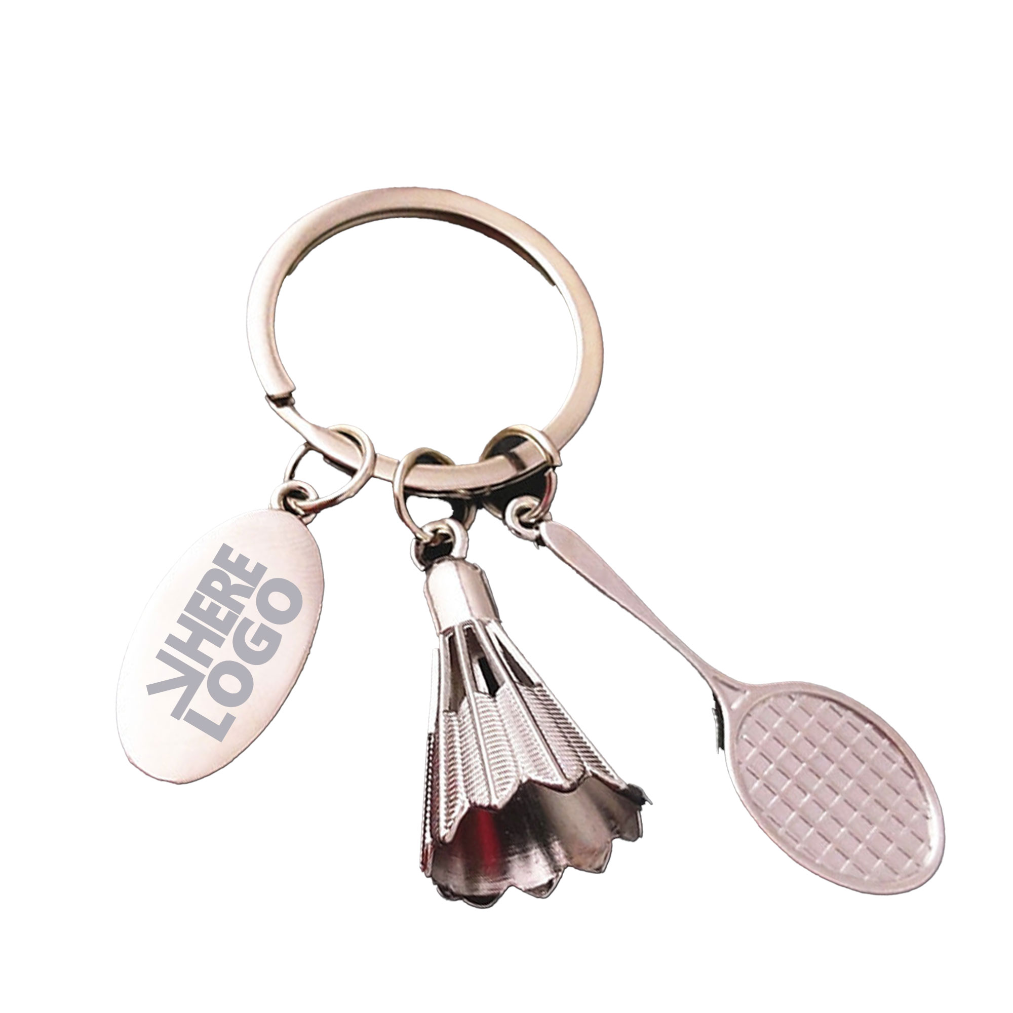 MOQ 20 Badminton Keychain 3D Fun and Sporty 3