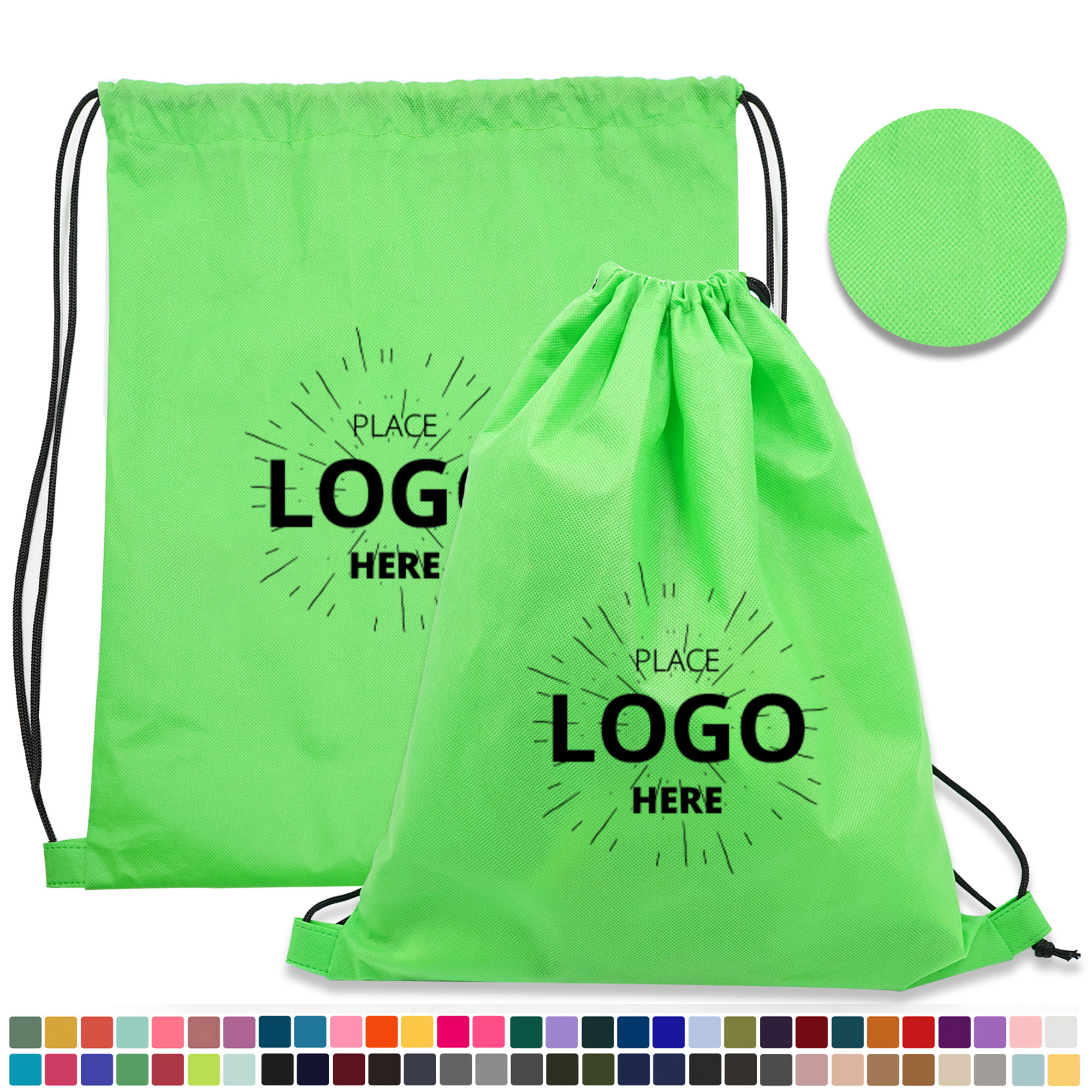 Non-Woven Fabric Drawstring Backpack Bag