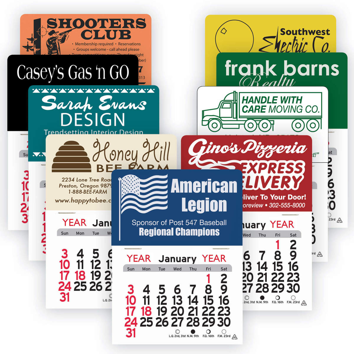 Peel N Stick Calendars 1025 Productos Promocionales Articulos 