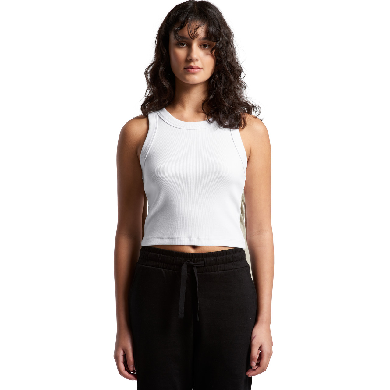 Wo's Organic Rib Crop Tank | 4064G 71