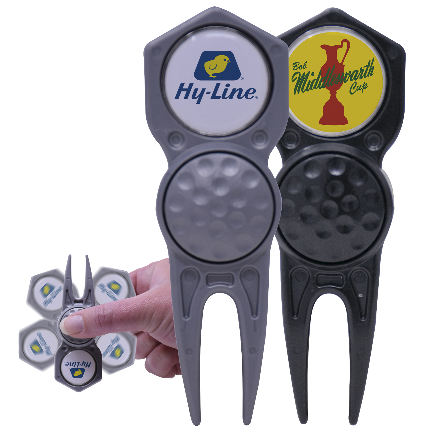 Divot Tool Fidget Spinner with Removable Ball Marker 6