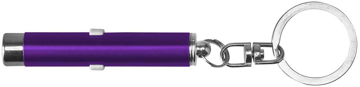 Dual function laser pointer and super bright LED flashlight with keychain. 28