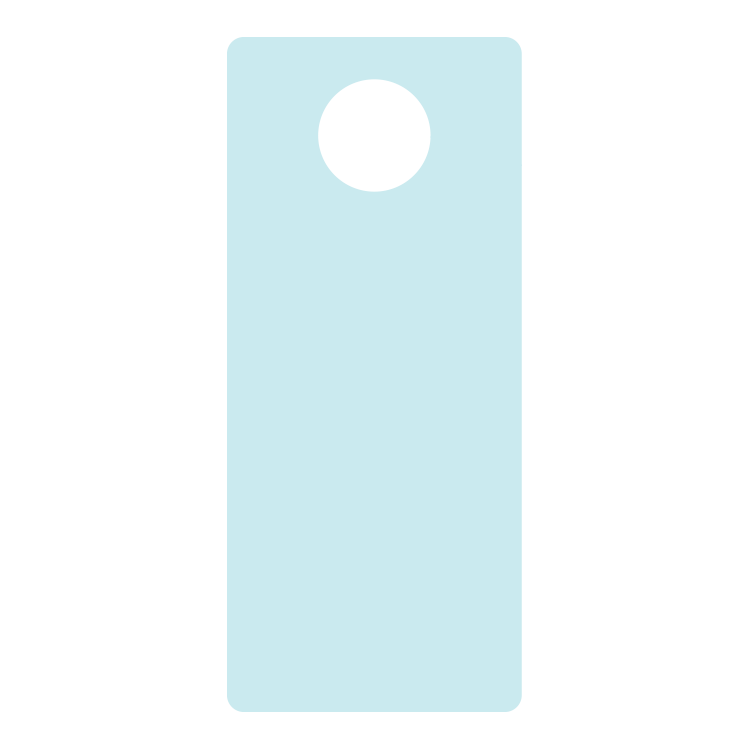 Hang Tag Card Stock 24 pt White (Stock Shape #) Digital Print 31