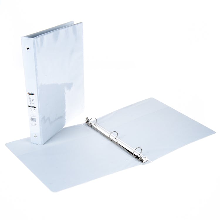 View Binders - White 1" 3