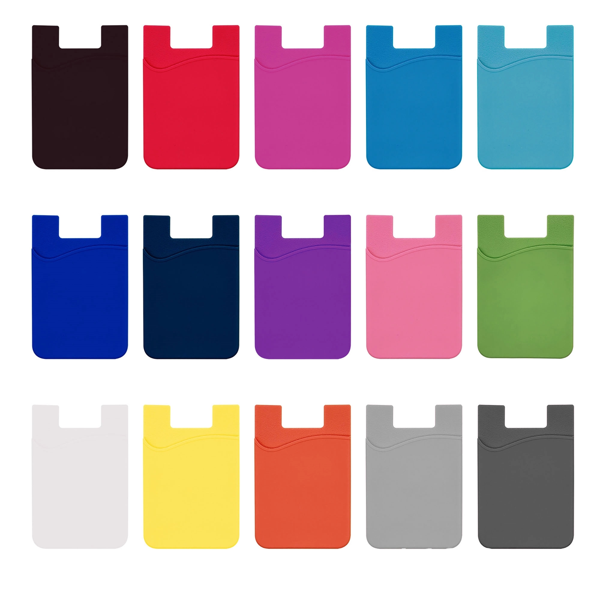 Ultra Thin Stick-on Silicone Credit Card Phone Wallet