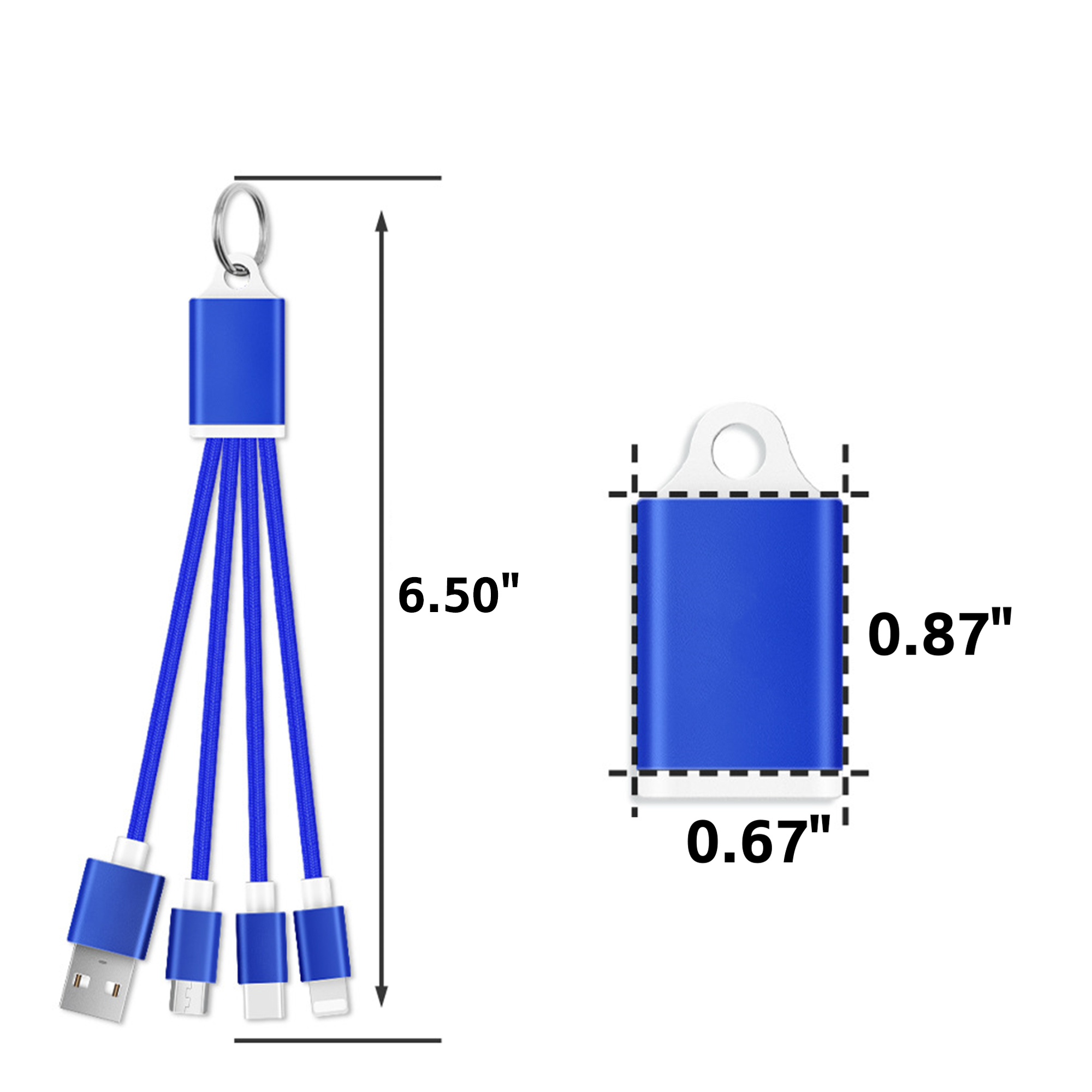 3 in 1 Keychain Charging Cable 7
