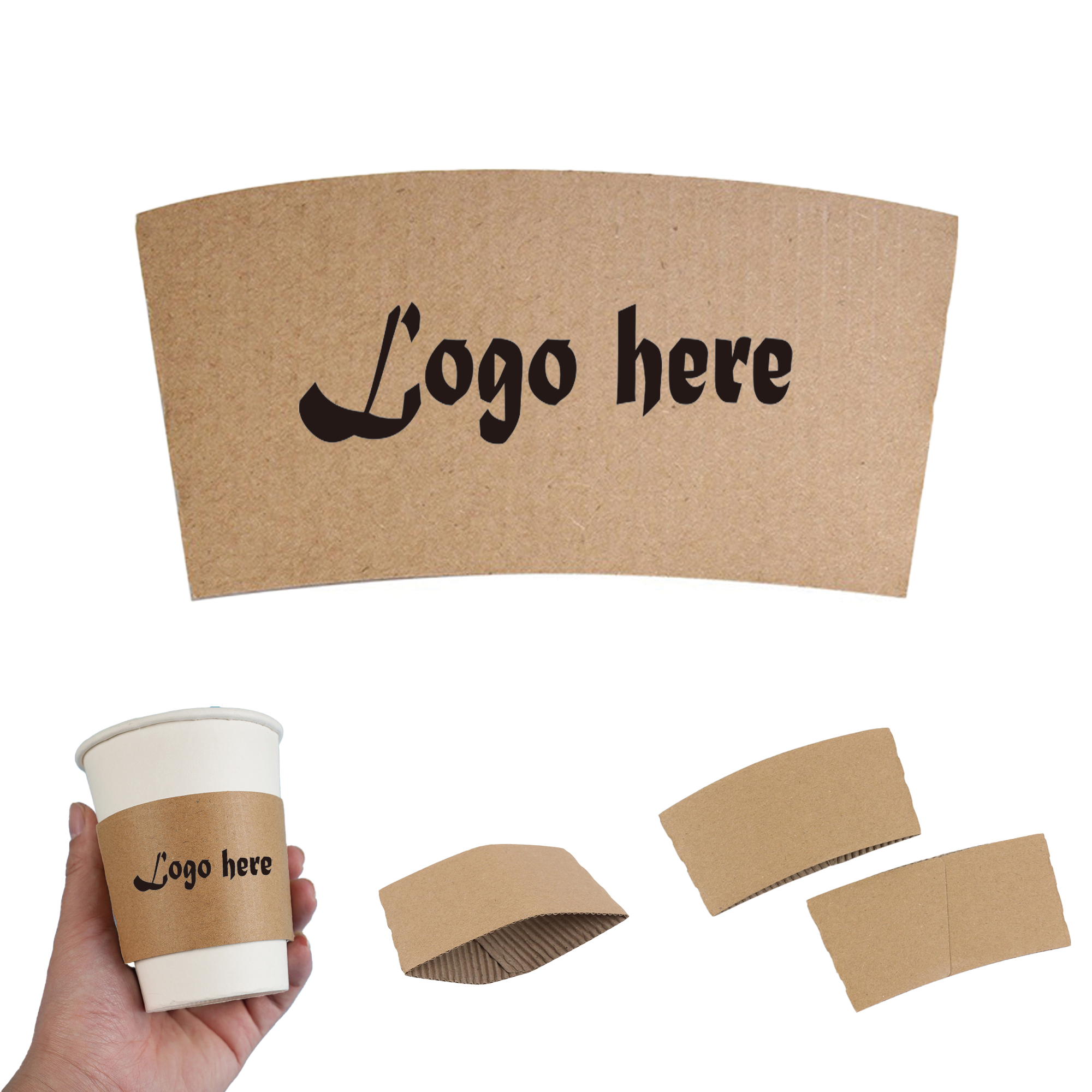 Disposable Coffee Paper Cup Sleeve 3