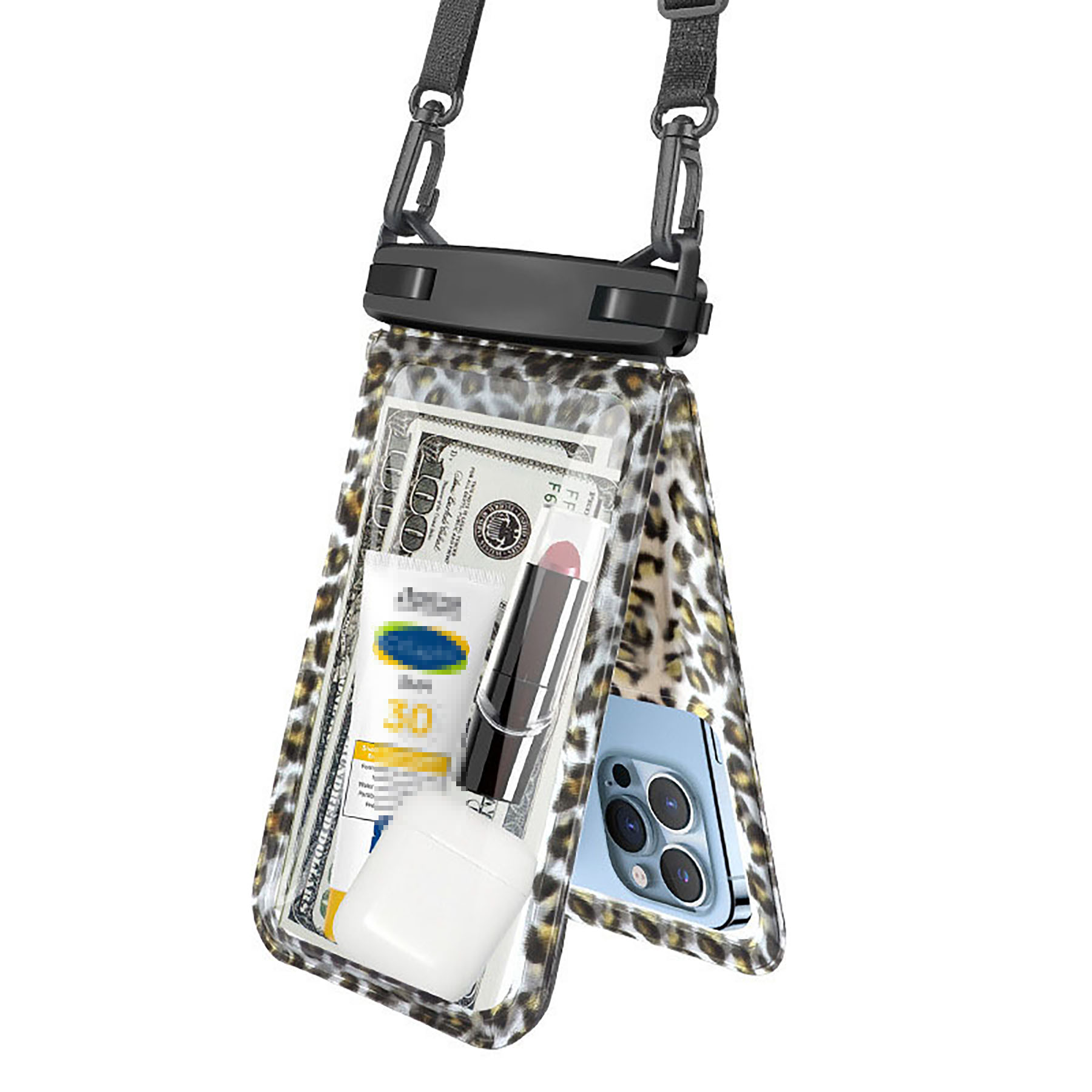 Double Waterproof Phone Pouch with Lanyard 5