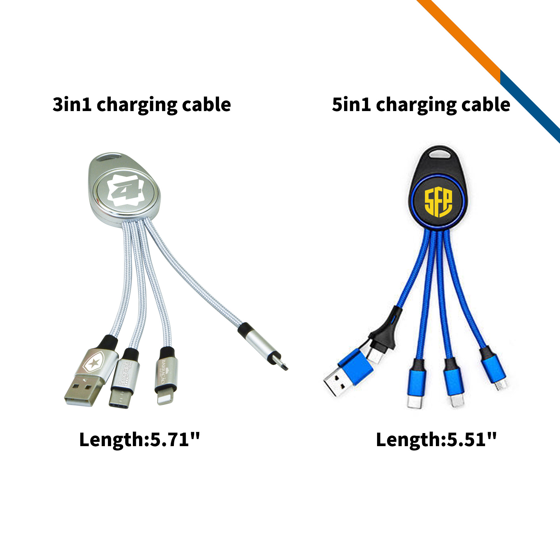 Hamilton Keychain Light Up Charging Cable 9