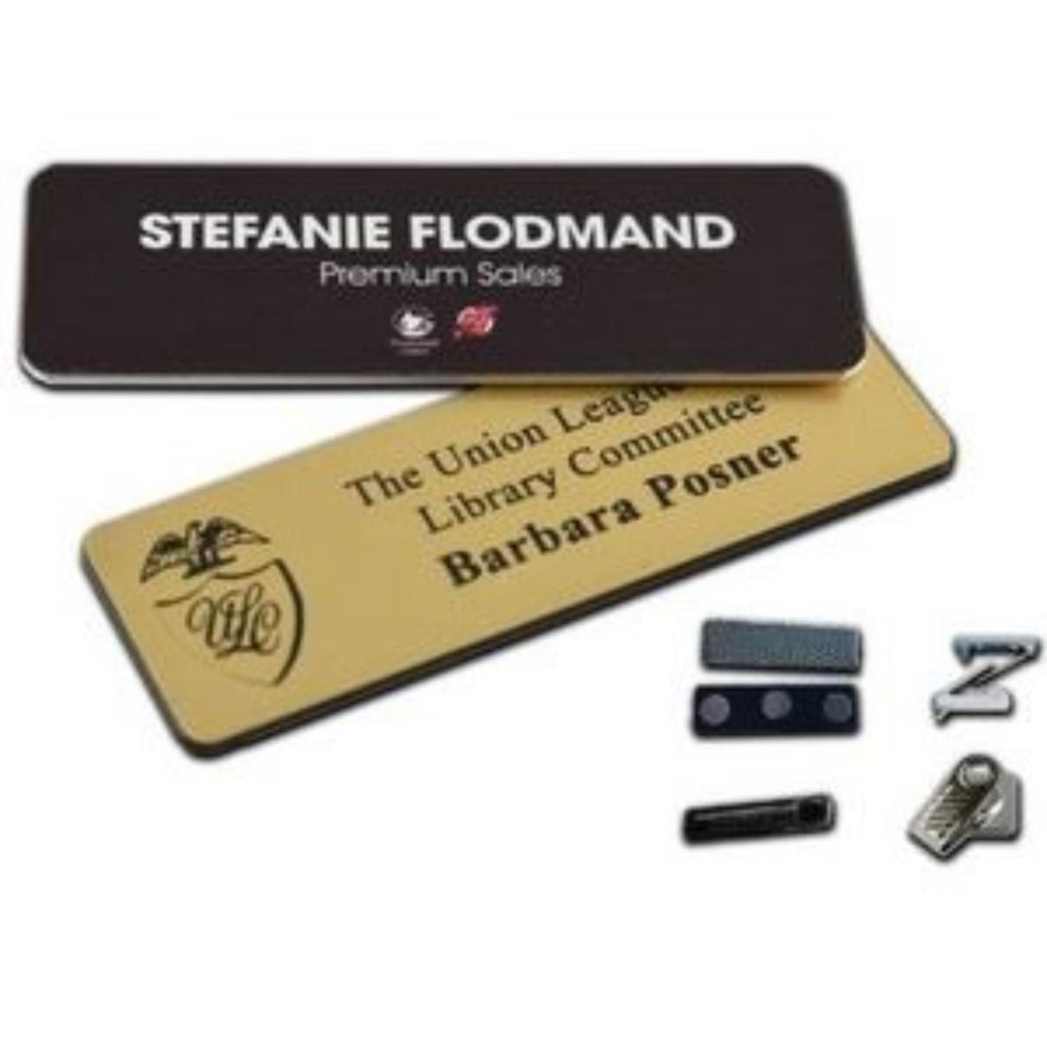 1.5" x 3" Engraved Personalization Name Badge