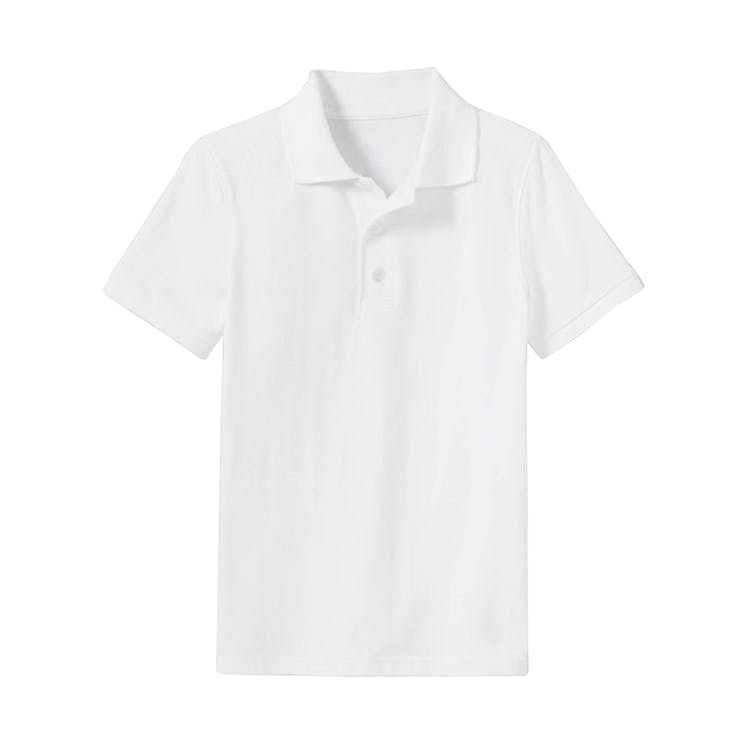 Boys' Uniform Polos - 2XL White Short Sleeve 3