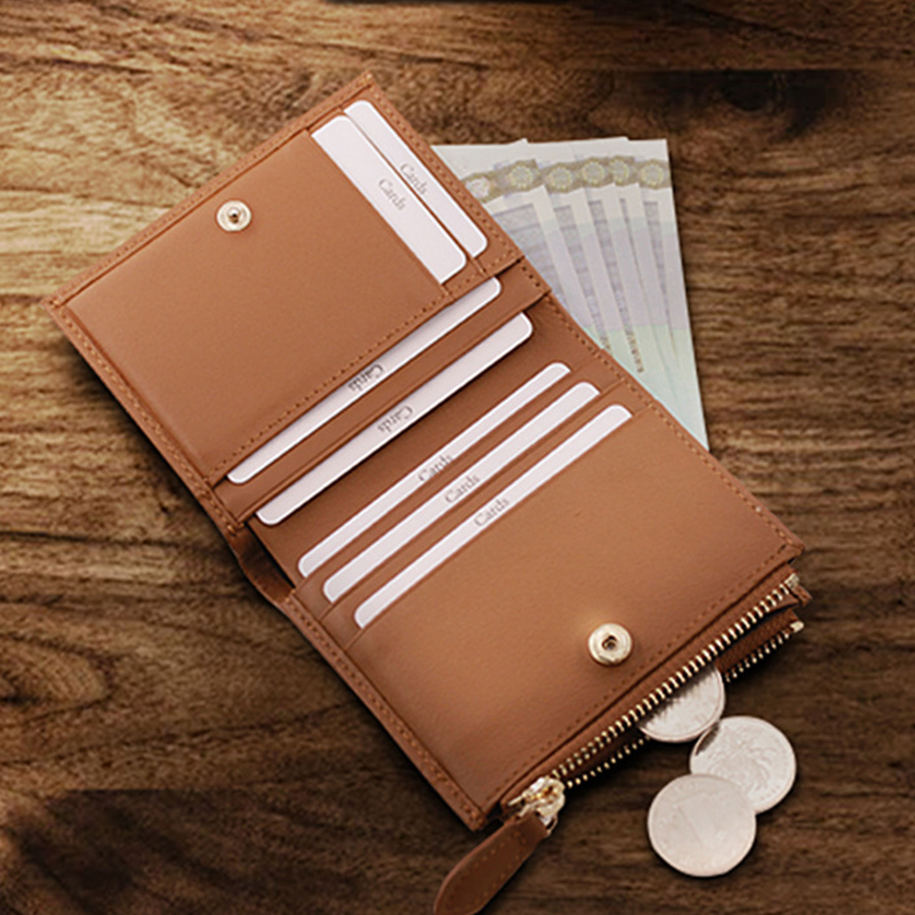 Genuine leather RFID anti-theft card holder 8