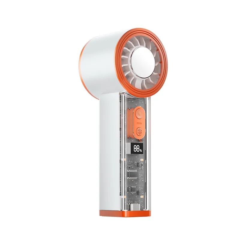 100-Speed Handheld Fan with Digital Display and Light 13