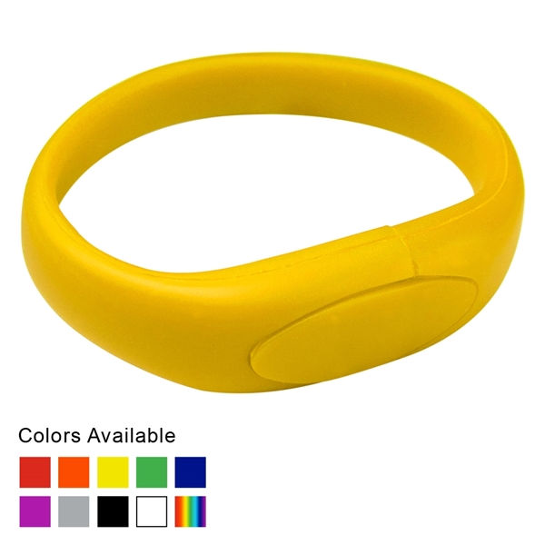 Oval Silicone Wristband USB Flash Drive 2. 0