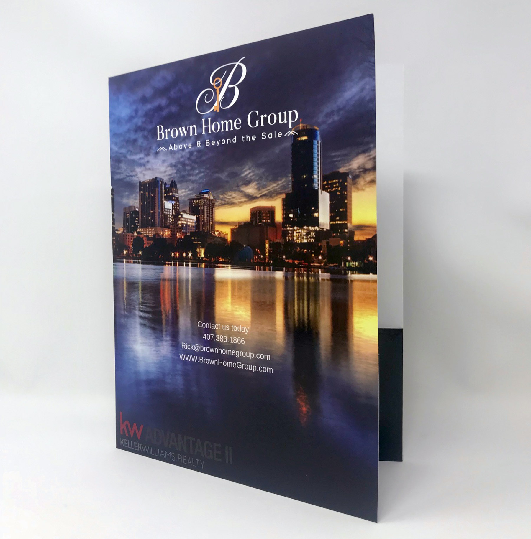Pocket Folder **Price Includes Full Color Print, High Gloss Laminate Finish & Business Card Slots 7