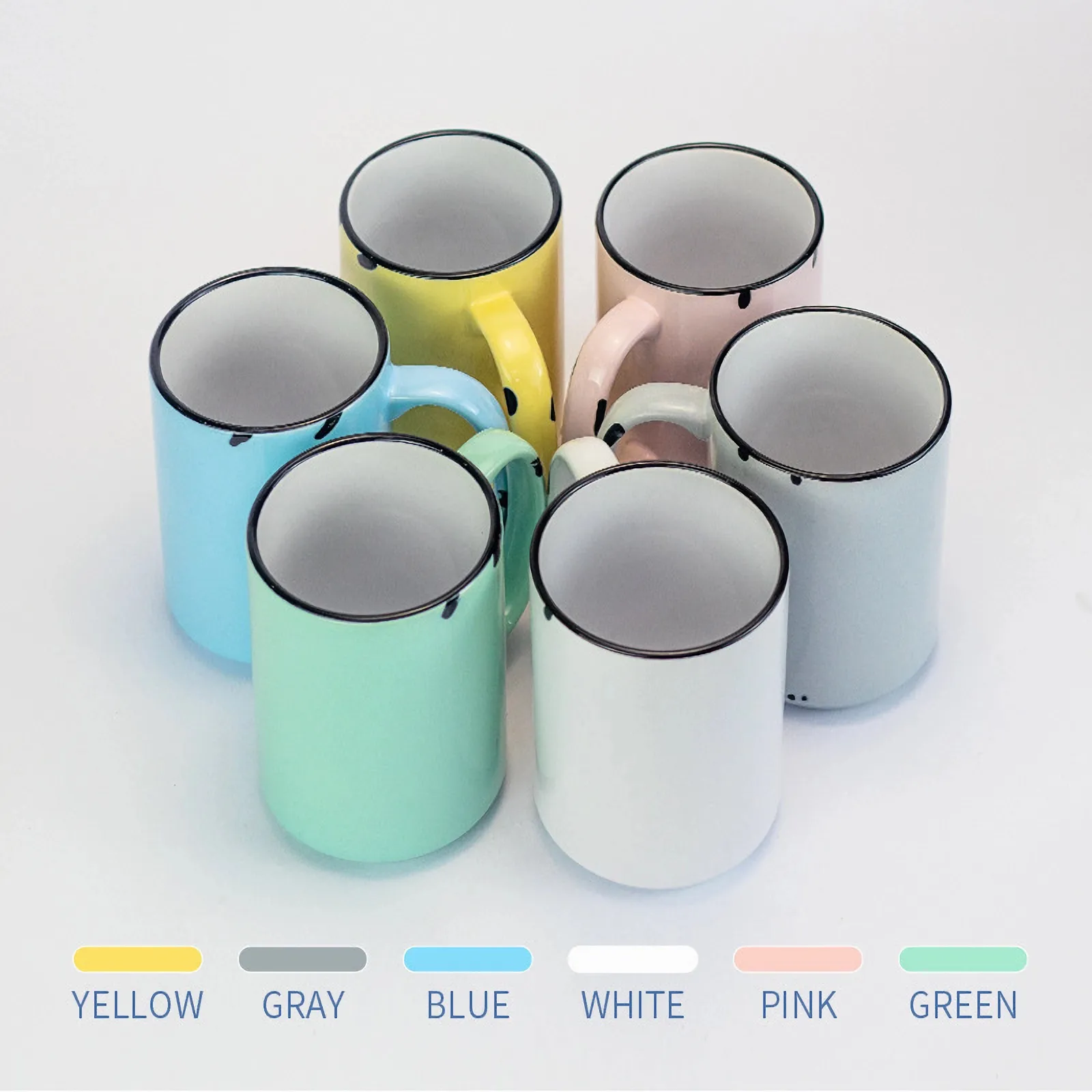 15 Oz Ceramic Coffee Mug Candy Color 8