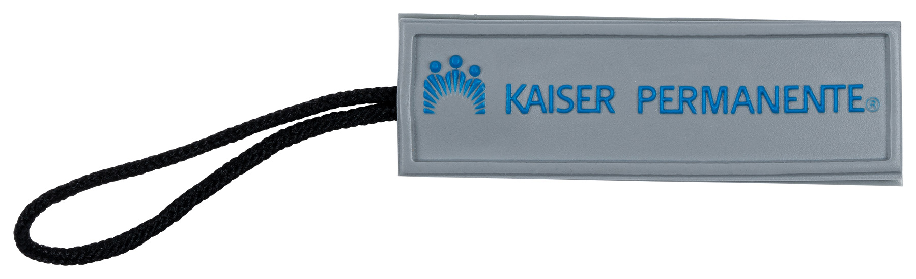 2D Custom Zipper Pull with cord 36