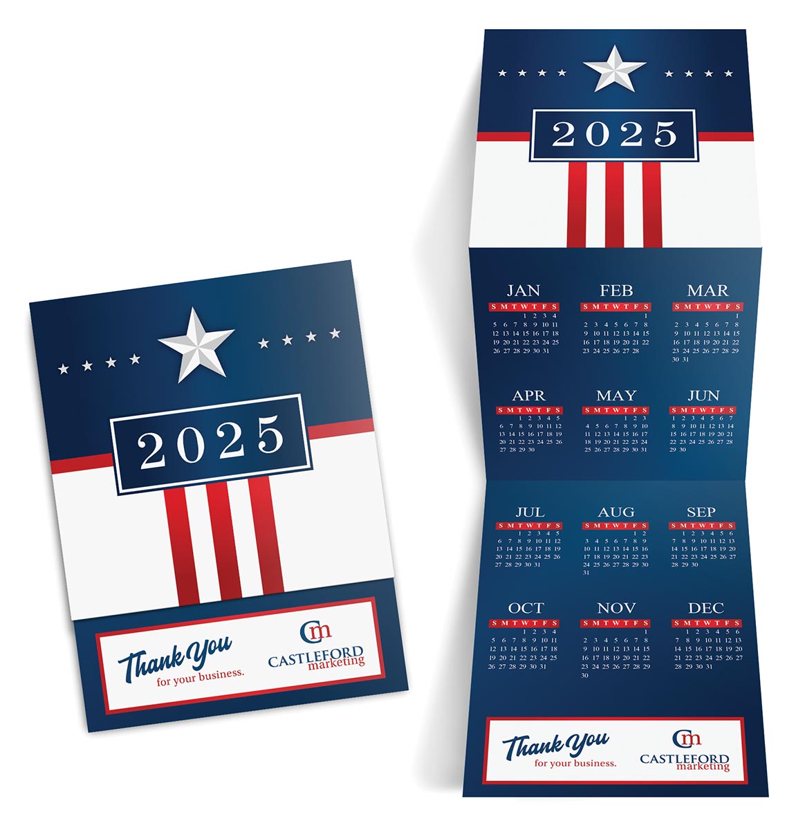 USA Trifold Calendar - 1603 | Warwick
