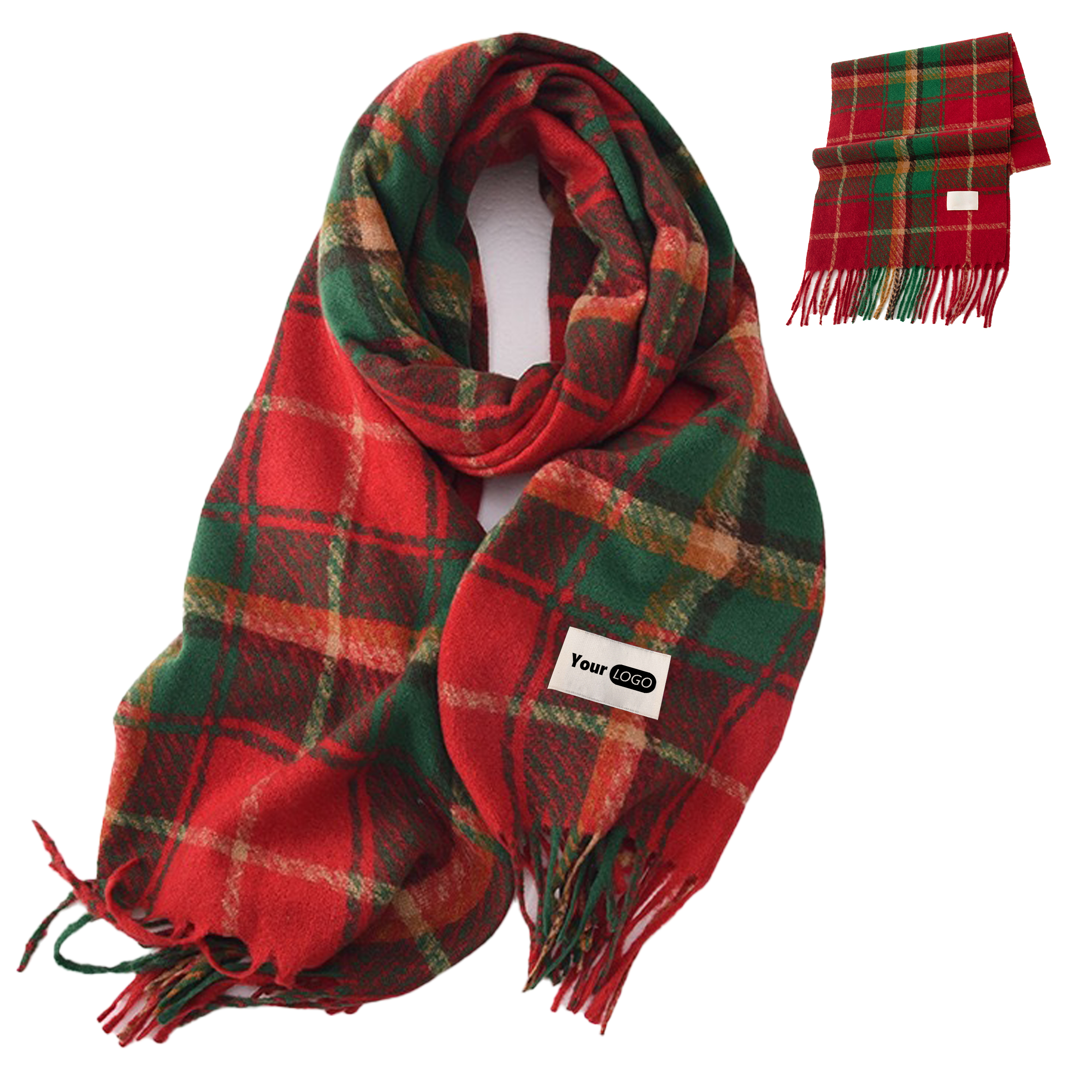 Imitation Cashmere Festive Plaid Scarf ?C Perfect For The Holiday Season 5